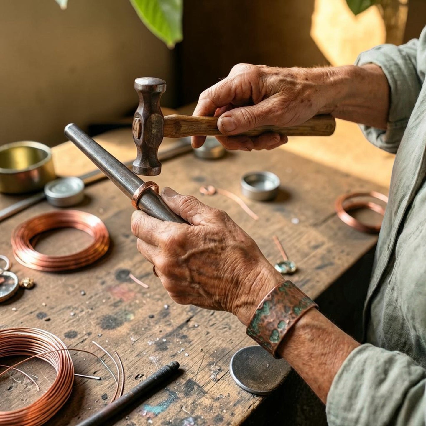 Mary's Tine Copper Ring