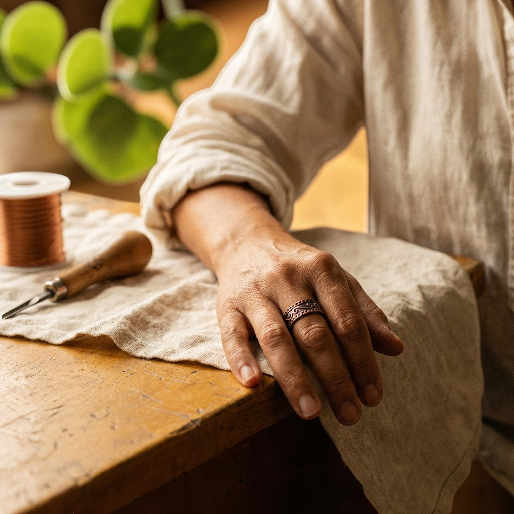 Mary's Fern Copper Ring