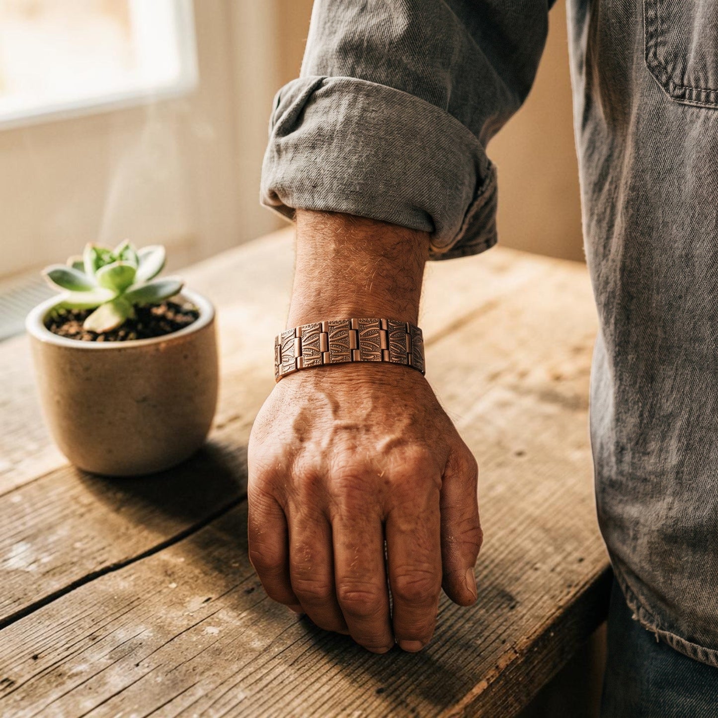 Mary's Grit Men's Copper Bracelet