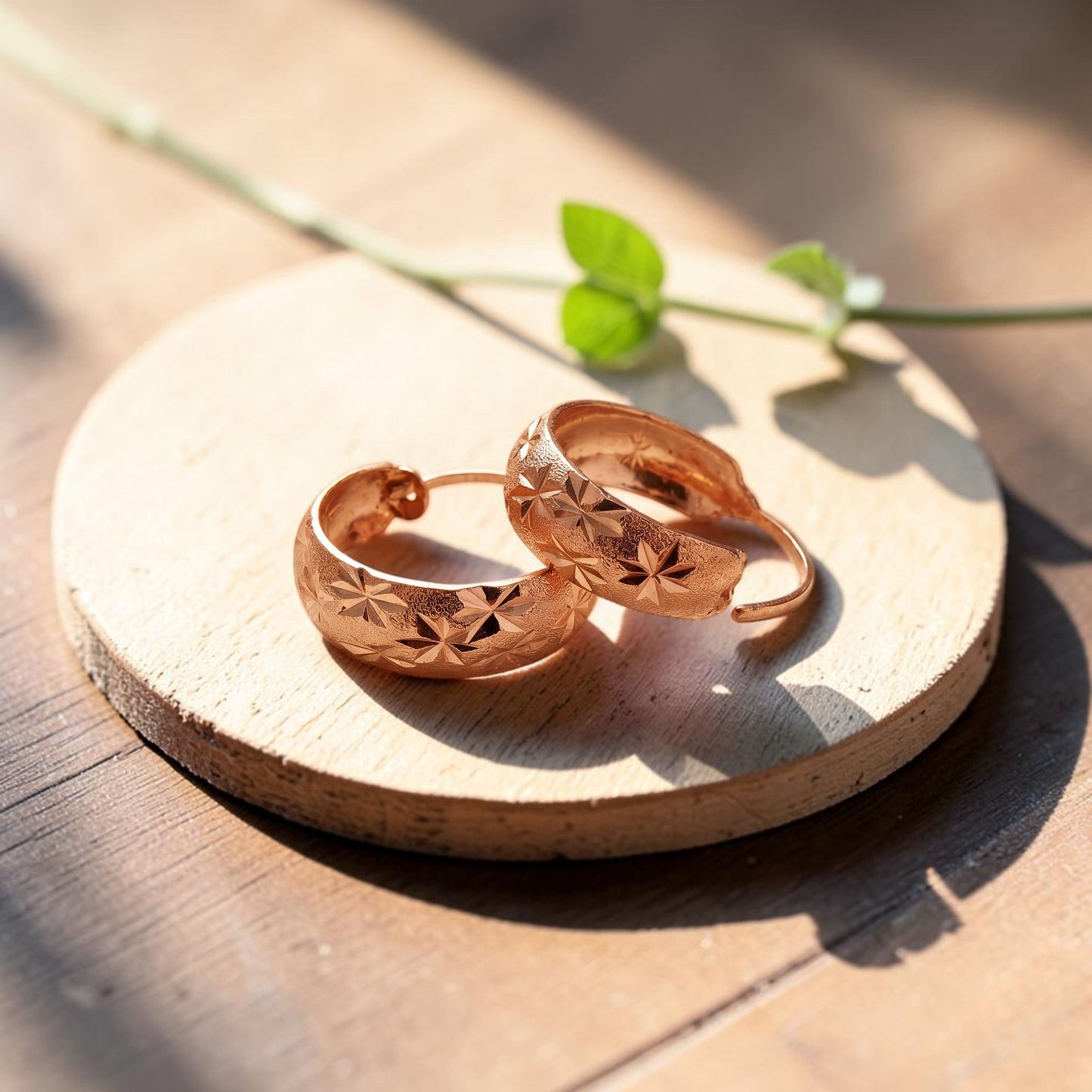 Mary's Dew Copper Earrings