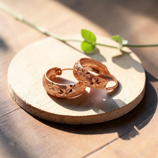 Mary's Dew Copper Earrings