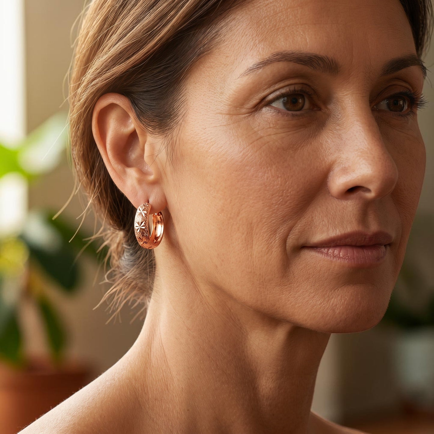 Mary's Dew Copper Earrings