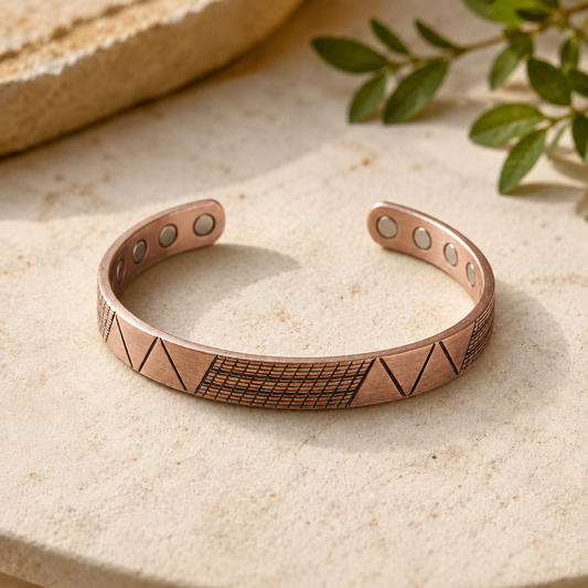 Mary's Crest Copper Bracelet