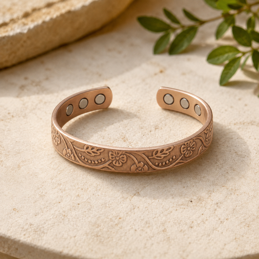 Mary's Bloom Copper Bracelet