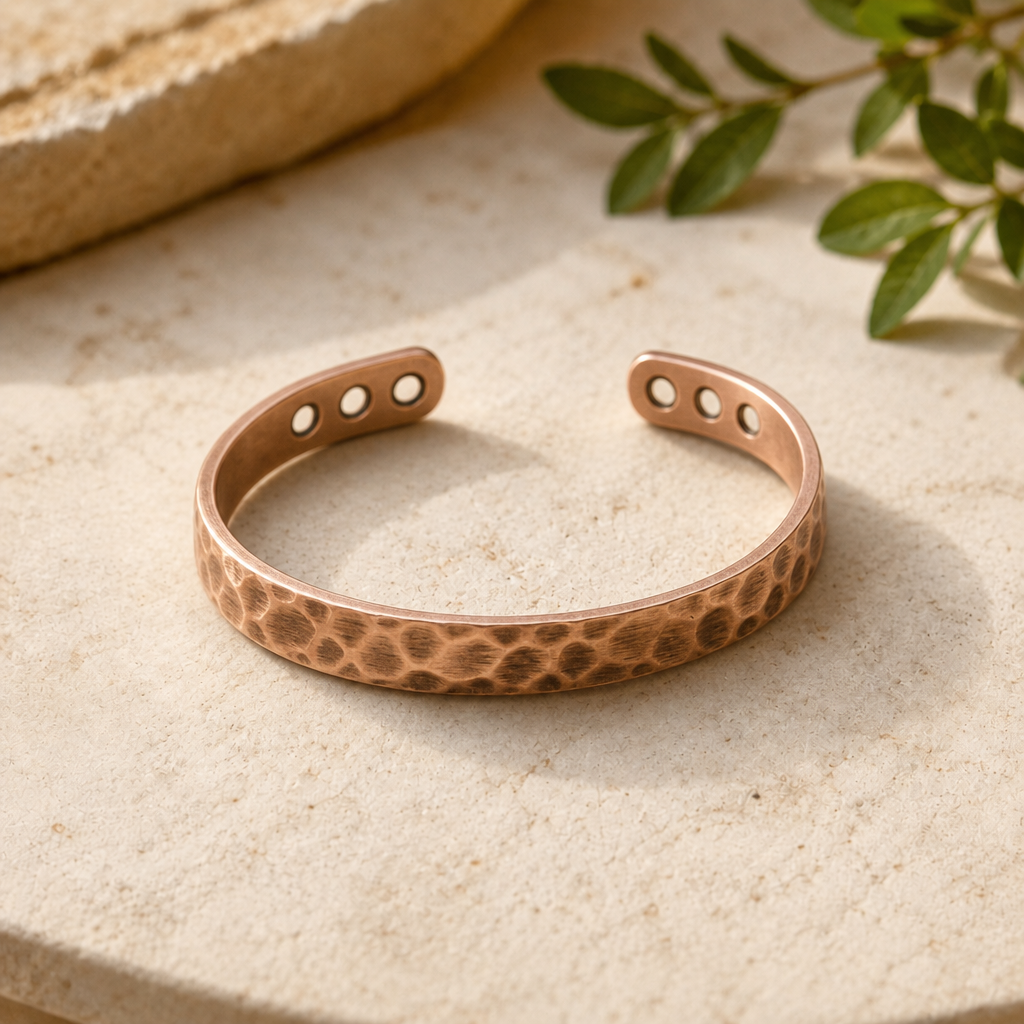 Mary's Furrow Copper Bracelet