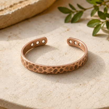 Mary's Furrow Copper Bracelet