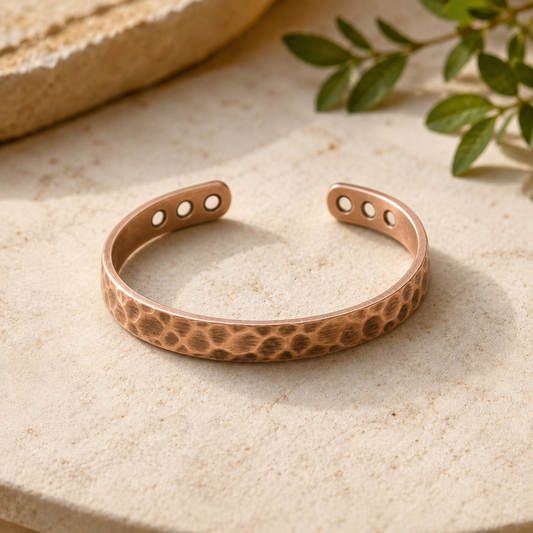 Mary's Furrow Copper Bracelet
