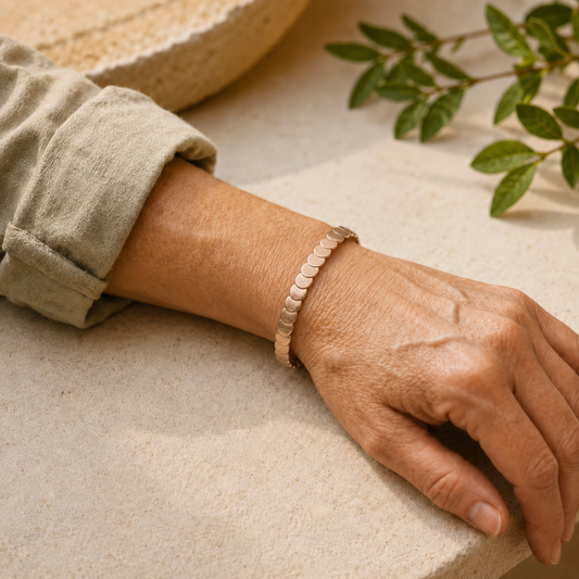 Mary's Tide Copper Bracelet