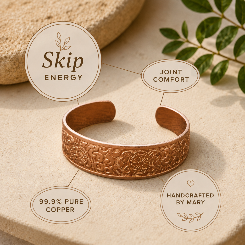 Mary's Skip Copper Bracelet