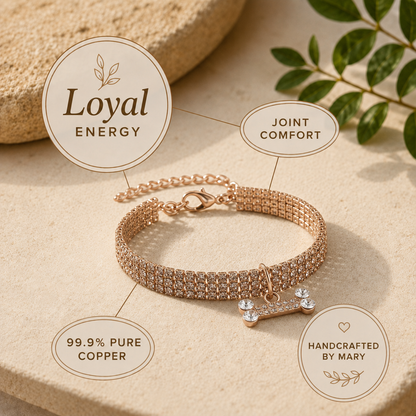 Mary's Loyal Copper Dog Collar