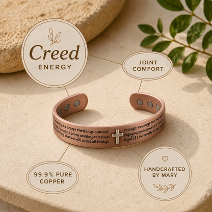 Mary's Creed Copper Bracelet