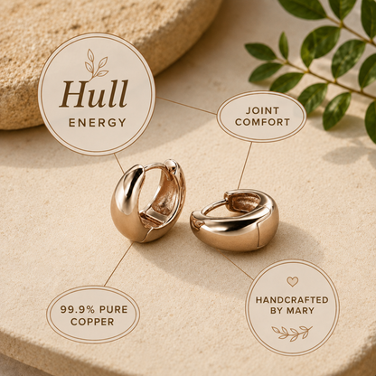 Mary's Hull Copper Earrings