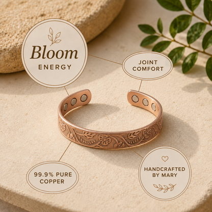 Mary's Bloom Copper Bracelet
