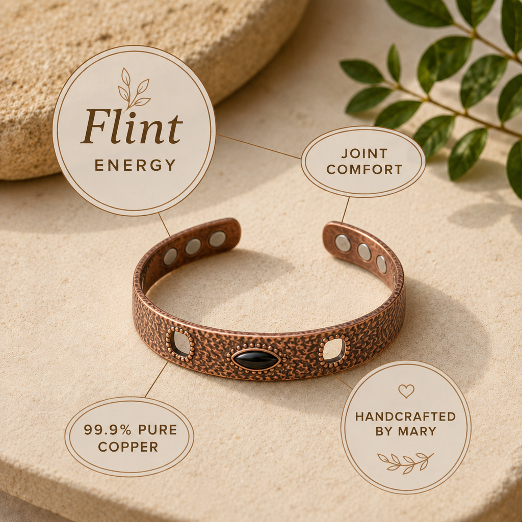 Mary's Flint Copper Bracelet