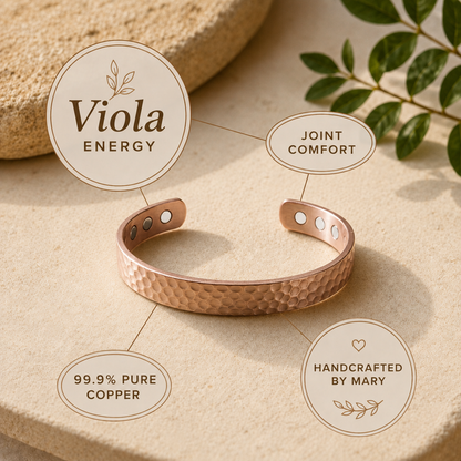 Mary's Viola Copper Bracelet