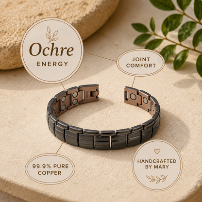 Mary's Ochre Men's  Copper Bracelet