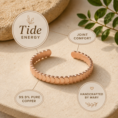 Mary's Tide Copper Bracelet