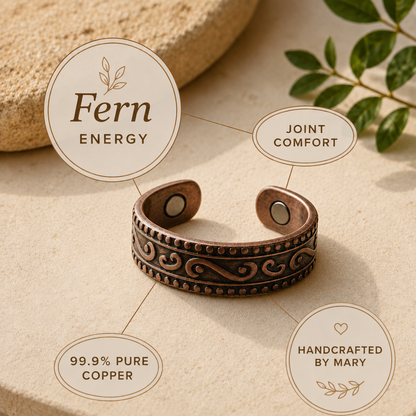 Mary's Fern Copper Ring