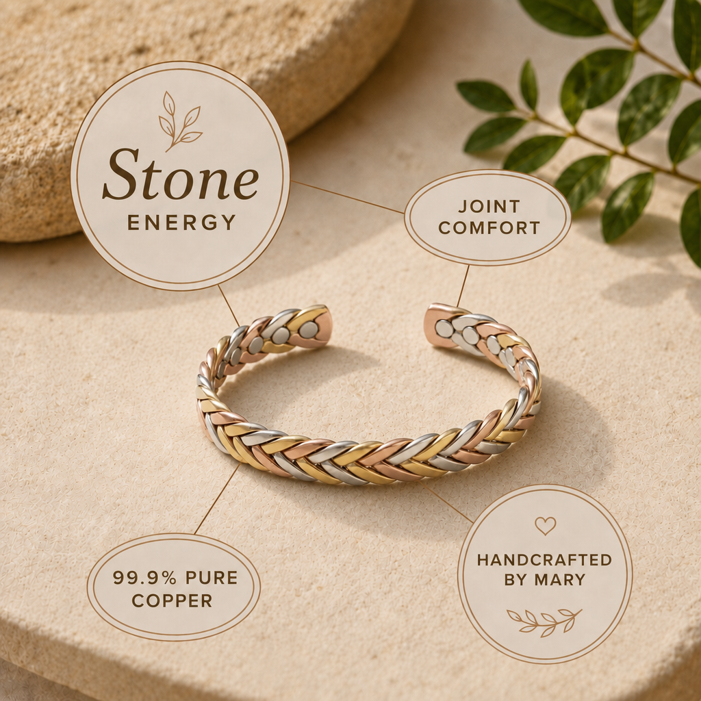 Mary's Stone Copper Bracelet