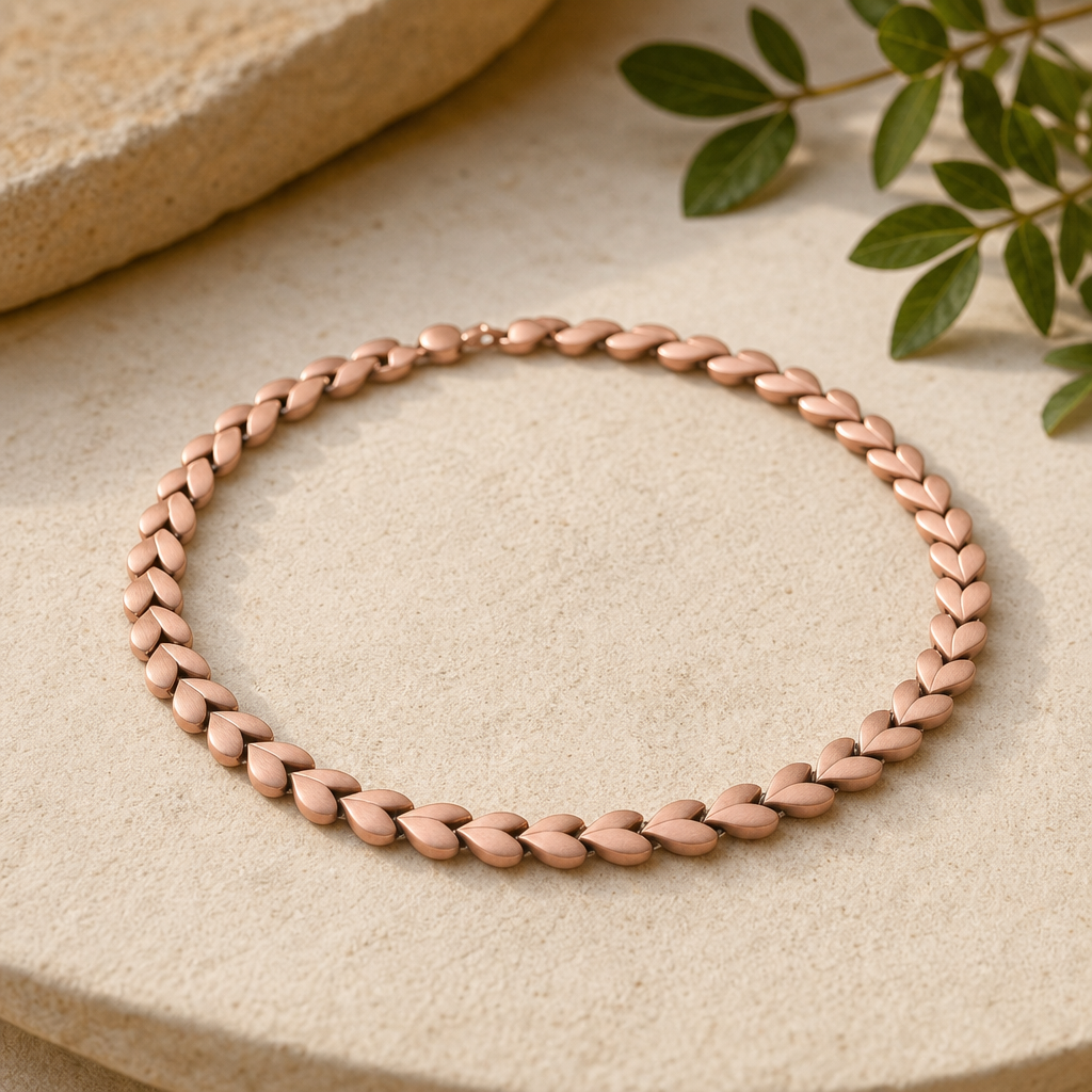 Mary's Zinnia Copper Necklace