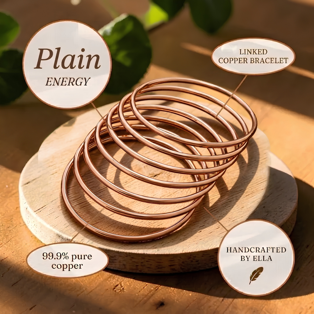 Mary's Plain Copper Bangle Set