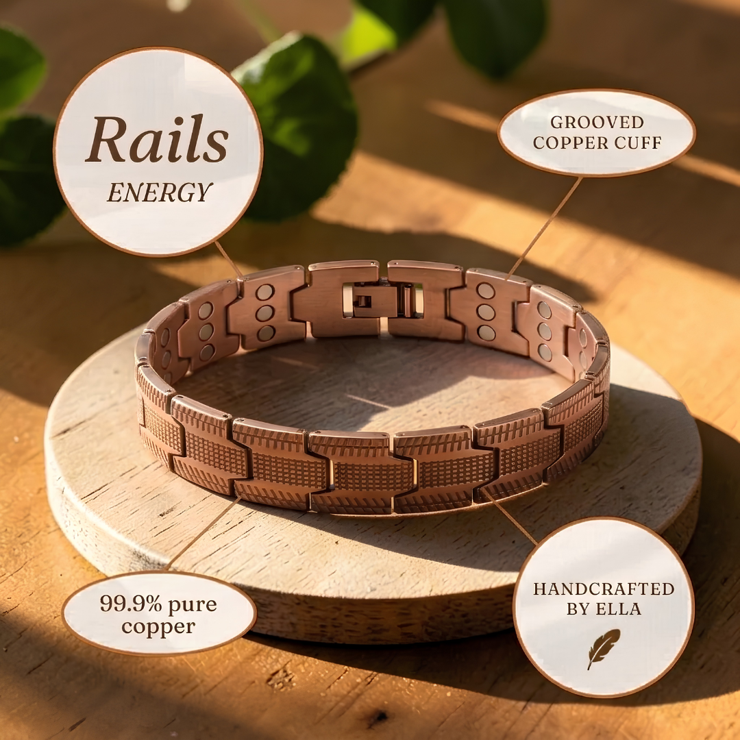 Mary's Rails Men's Copper Bracelet