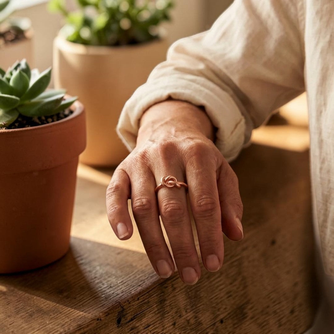 Mary's Lace Copper Ring