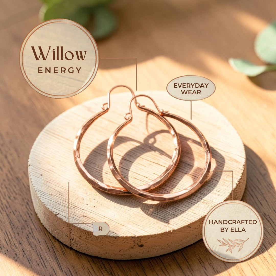 Mary's Willow Copper Earrings